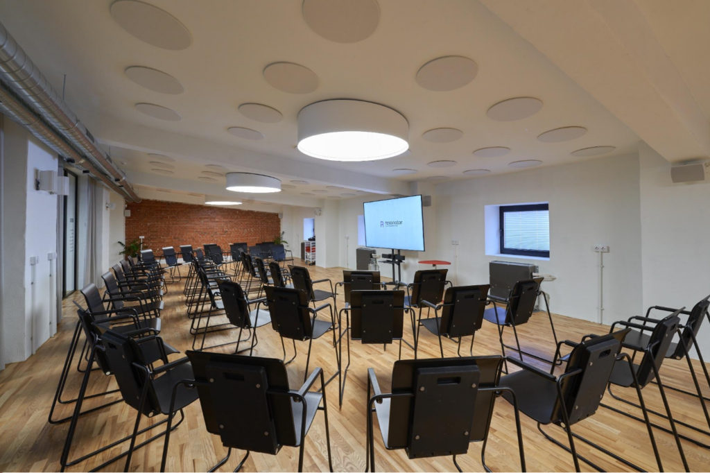 Colab R semi-circle shape event hall